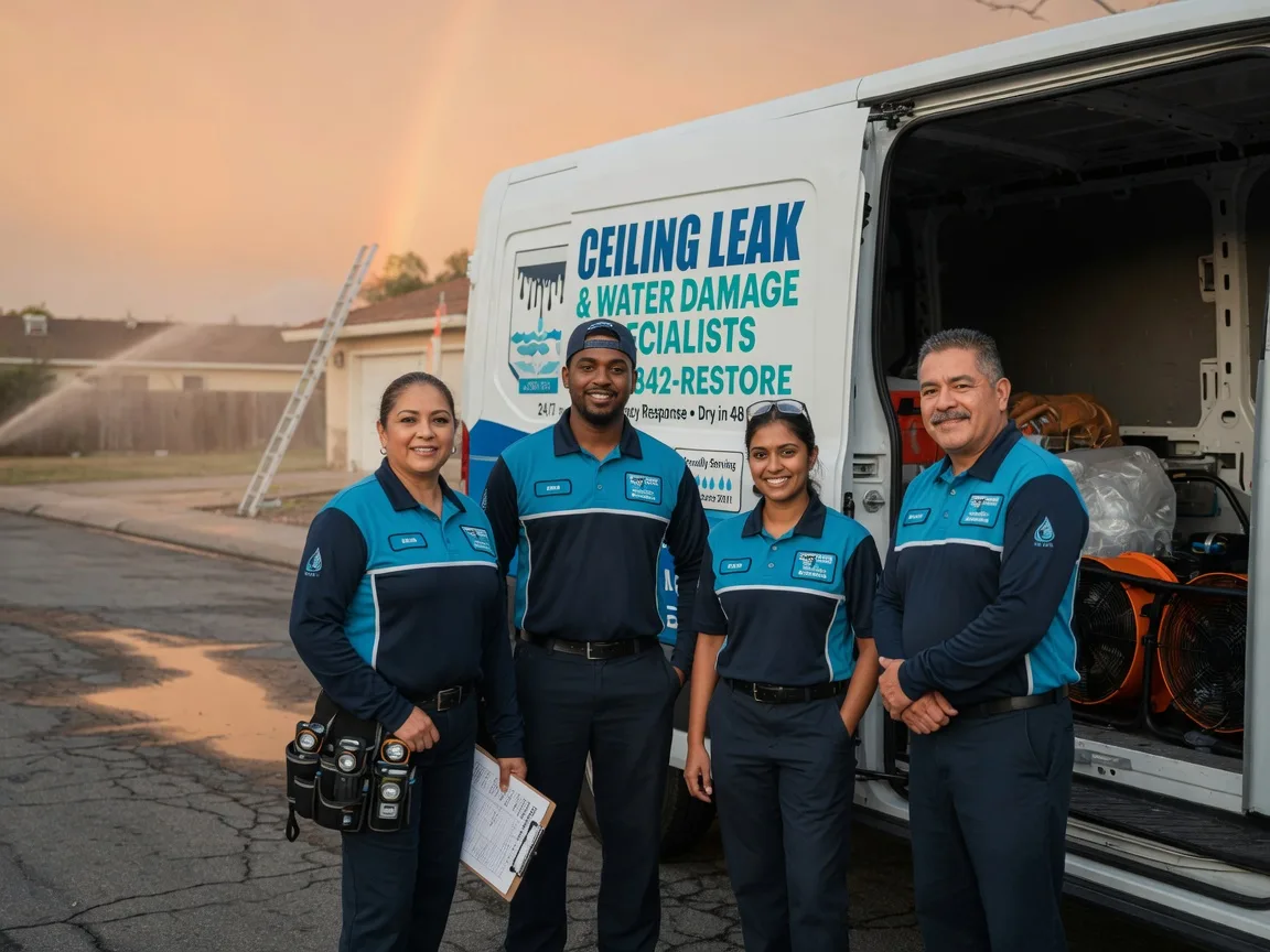 Ceiling Leak Cleanup company in Rowland, PA